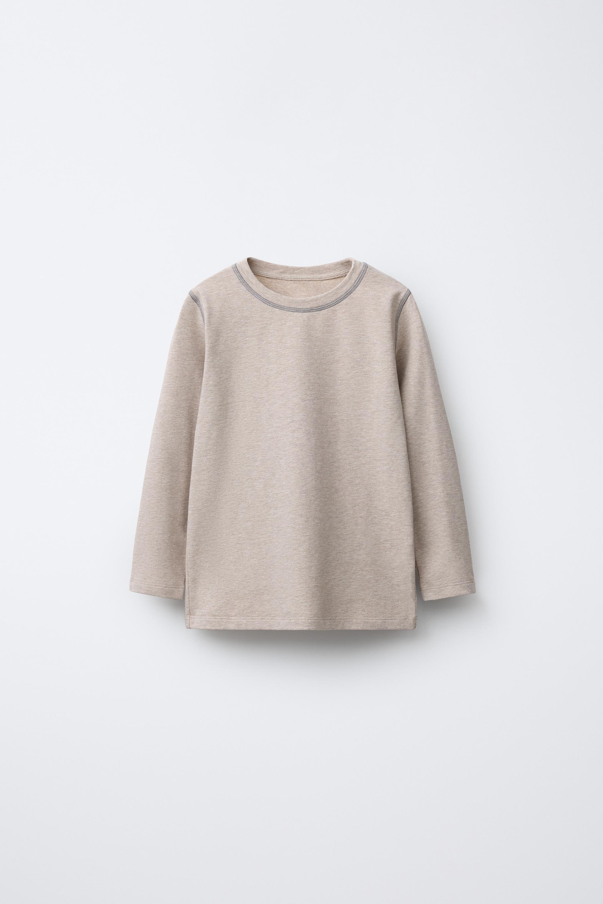 TWO-PACK OF CONTRAST OVERLOCK T-SHIRTS